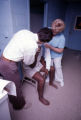 Injured man at a prison hospital