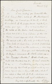 Letter to] Dear friend Garrison [manuscript