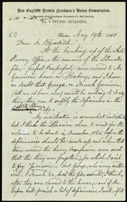 Letter to] Dear Garrison [manuscript