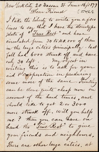 Thumbnail for Letter from Josiah P. Marquand, [New York, N.Y.], to William Lloyd Garrison, June 16 / 1877