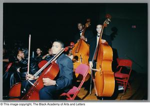 Photograph of students posing with their instruments