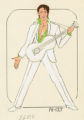 Thumbnail for Costume design drawing, male dancer in an Elvis costume, Las Vegas, June 5, 1980