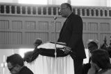 Bishop William M. Smith speaking at the funeral of civil rights activist John LeFlore at Big Zion AME Church in Mobile, Alabama.