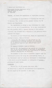 Mississippi Freedom Democratic Party Legislature Document