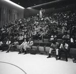 Angela Davis speaking to students at UC Irvine