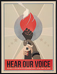 Hear our voice Women's March on Washington, January 21, 2017 /