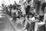 Man and child at parade