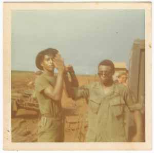 Photograph of two American soldiers in Vietnam