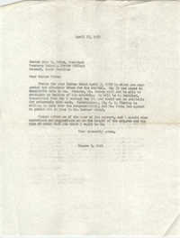 Letter from Eugene C. Hunt to John F. Potte, April 17, 1959