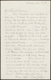 Letter to] Dear friend Garrison [manuscript