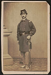 [Captain John P. Shaw of 1st Rhode Island Infantry Regiment and Co. F, Co. H, and Co. K, 2nd Rhode Island Infantry Regiment in uniform with sword]