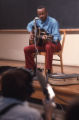 James "Son" Thomas, Leland, Mississippi and Yale. Archie Green and Ray Lum, festival in Washington, D.C. 1974. (Son Thomas and Archie Green)