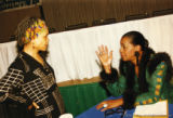 Sonia Sanchez and Eleanor Traylor talking together