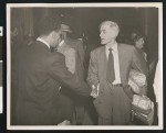 Carl Rudy Lambert is released from jail, Dec. 10, 1951, Federal Building, downtown Los Angeles