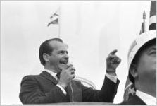 Alabama Grand Dragon James Spears speaking at a Ku Klux Klan rally in Montgomery, Alabama.