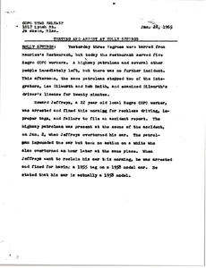 Testing and arrest at Holly Springs