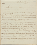 Letter to Gen. [Archibald] Campbell, Lieut. Governor of Jamaica