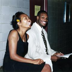 Student moderators backstage at 2000 MCOR