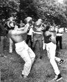 "Two street gangs hold boxing matches sponsored by civic groups"