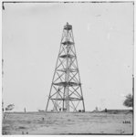 [Bermuda Hundred, Va. Signal tower on left of the line near the Appomattox River]