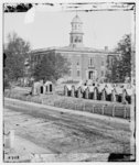 [Atlanta, Ga. City Hall; camp of 2d Massachusetts Infantry on the grounds]