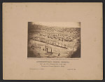 Andersonville Prison, Georgia. Bird's eye view - gathering roots to boil coffee Thirty-three thousand prisoners in bastile /