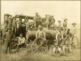 G.A. Bailey steam engine threshing outfit, Ewan, Washington, circa 1902