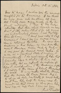 Letter from Richard Davis Webb, Dublin, to Samuel May, Oct. 15, 1864