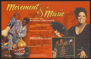 Thumbnail for Flyer: Movement and Music