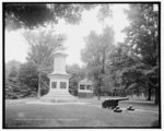 Soldiers' Monument and band stand, Brattleboro, Vt.