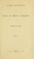 Public documents of the State of North Carolina [1903 v.1, pt.1]