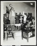 Unidentified preacher and congregation, Dallas