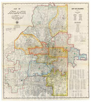 Map of Atlanta, 1969