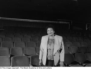 Portrait of Dr. Versia Lacy in empty auditorium