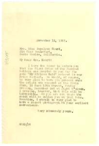 Thumbnail for Letter from W. E. B. Du Bois to Edna Rosalyne Heard