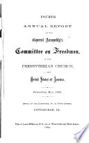 The annual report of the General Assembly's Committee on Freedmen of the Presbyterian Church in the United States of America [microform]