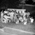 Louphenia Thomas with supporters outside her campaign headquarters after she won a special legislative election in Birmingham, Alabama.