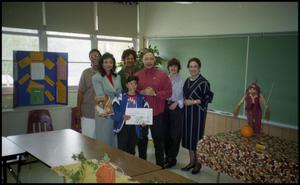 Adults and Young Boy in Gates Elementary Classroom