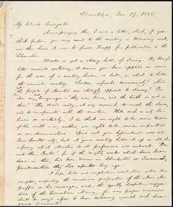 Letter from William Lloyd Garrison, Brooklyn, [Conn.], to Samuel Joseph May, Jan. 17, 1836