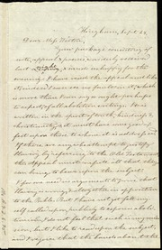 Letter to] Dear Miss Weston [manuscript