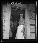 [Untitled photo, possibly related to: Mulatto ex-slave in her house near Greensboro, Alabama]