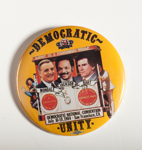 Pinback Button, “Democratic Unity,” Democratic National Convention