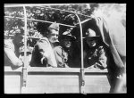 Wounded American Soldiers coming in camions from the Paris Hospitals to the Cafe des Ambassadeurs for refreshments &amp; entertainments given them by the American Red Cross on the 4th of July