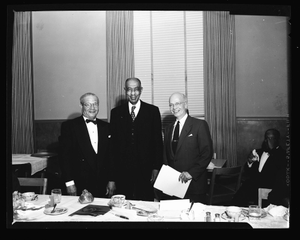 Lincoln U. Alumni Dinner Mar 1955 [from enclosure] [black-and-white cellulose acetate photonegative]