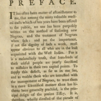 Thumbnail for Preface to An Essay on the More Common West-India Diseases (1764)