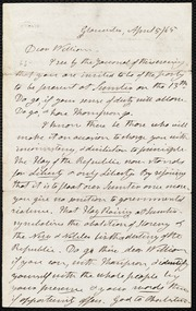 Letter to] Dear William [manuscript