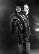 Post card of a Native American woman and her baby