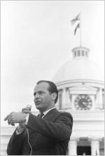 Alabama Grand Dragon James Spears speaking at a Ku Klux Klan rally in Montgomery, Alabama.