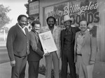 Thumbnail for Taylor Billingslea posing with Bob Farrell and others, Los Angeles, 1983