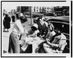 [Sidewalk recruiting station for the NAACP, New York City]